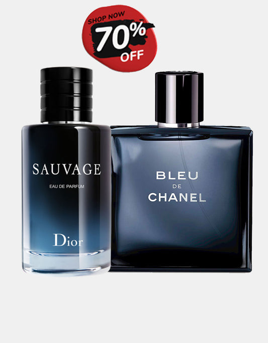 Sauvage Eau De Parfum 100 ML+ Bleu De Chanel Eau De Parfum 100 ML