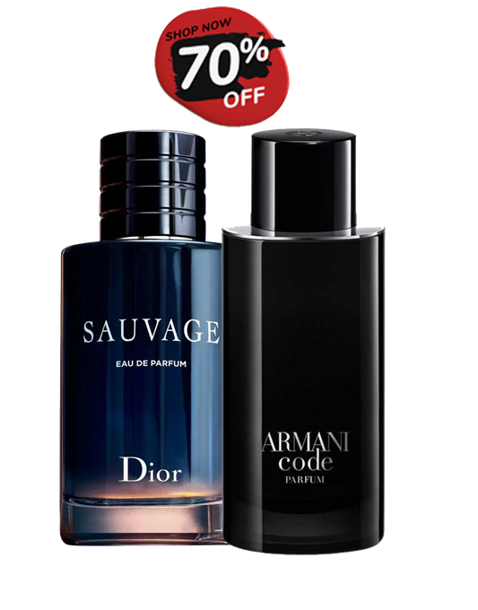 Dior Sauvage EDP 100 ML + Giorgio Armani Code 125 ML – Combo