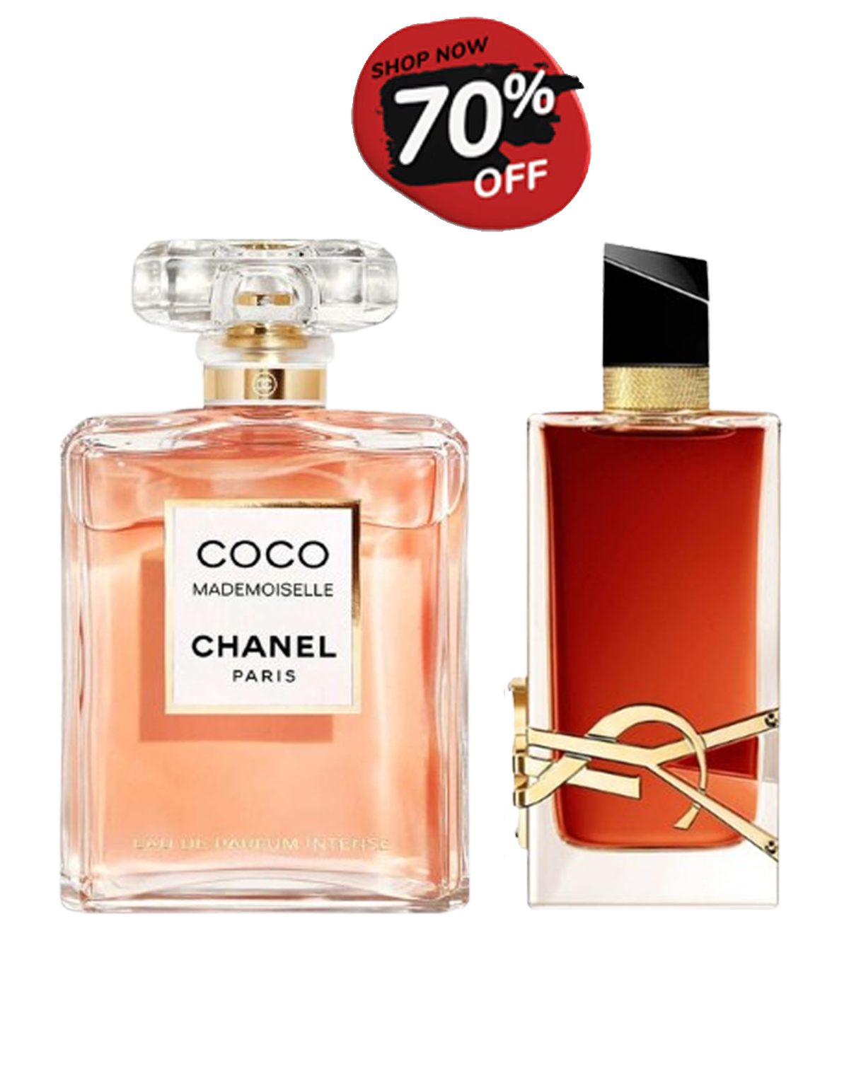 Chanel Coco Mademoiselle EDP Intense  + Libre Le Parfum Intense Yves Saint Laurent for women 90ML